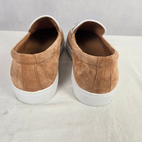 Marc Nolan Odell Belgian Loafer Tan Suede Bow Slip On Sneakers Mens 9 Comfort main image 4